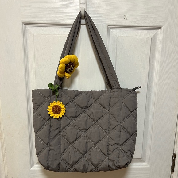 Tote bag. Grey . New . Shoulder bag - Picture 3 of 4
